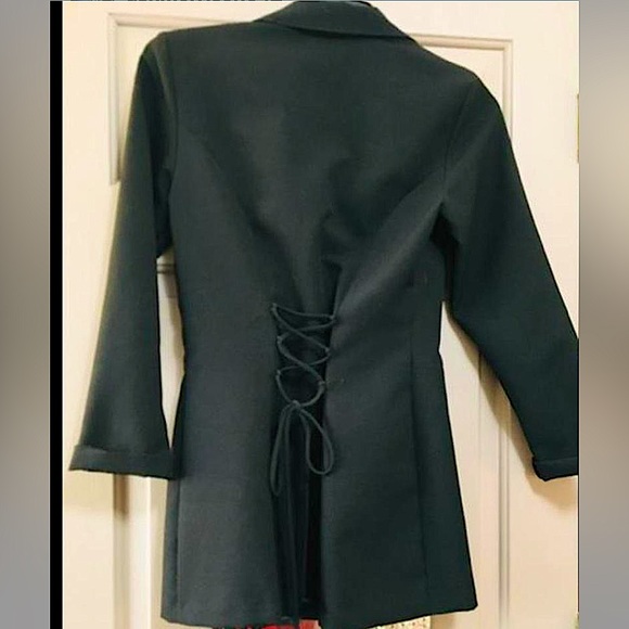 90s/Y2K Black Blazer Jacket - Picture 2 of 4